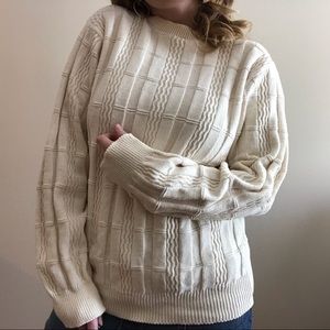 Oscar De La Renta Cable Knit Sweater
